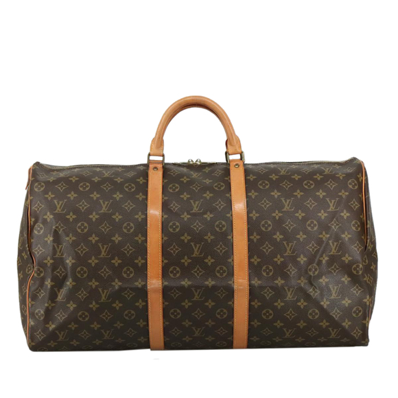 LOUIS VUITTON Monogram Keepall 60 Boston Bag M41422 LV Auth 102746 - Picture 2 of 16